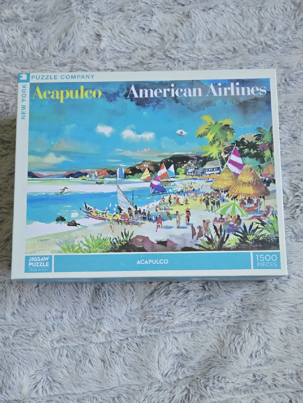 New York Puzzle Co. & American Airlines - Acapulco 1500 Piece Puzzle